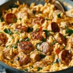 Creamy Chicken Sausage Orzo