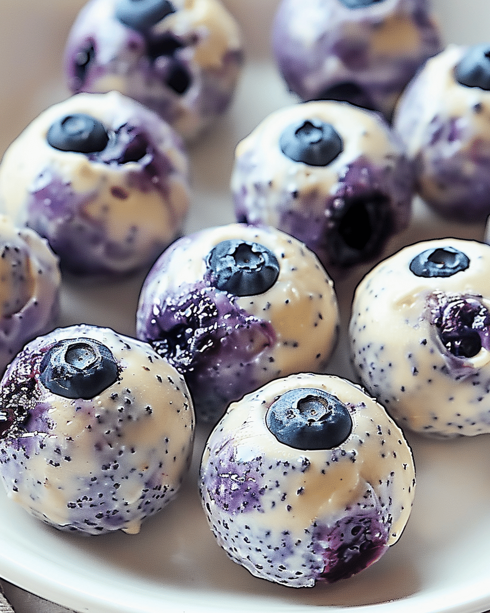 Delicious Blueberry Cheesecake Protein Bites