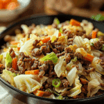 Chinese Ground Beef and Cabbage Stir-Fry