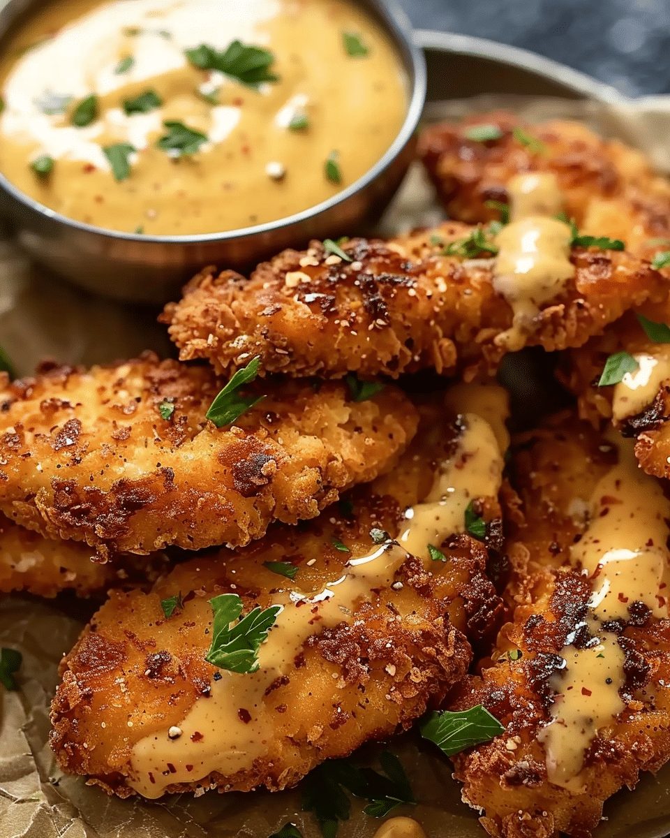 Crispy Mustard Chicken Tenders