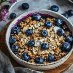 Healthy Anti-Inflammatory Breakfast Blueberry Crumble