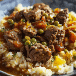Hearty Beef Skillet with Rice and Vegetables
