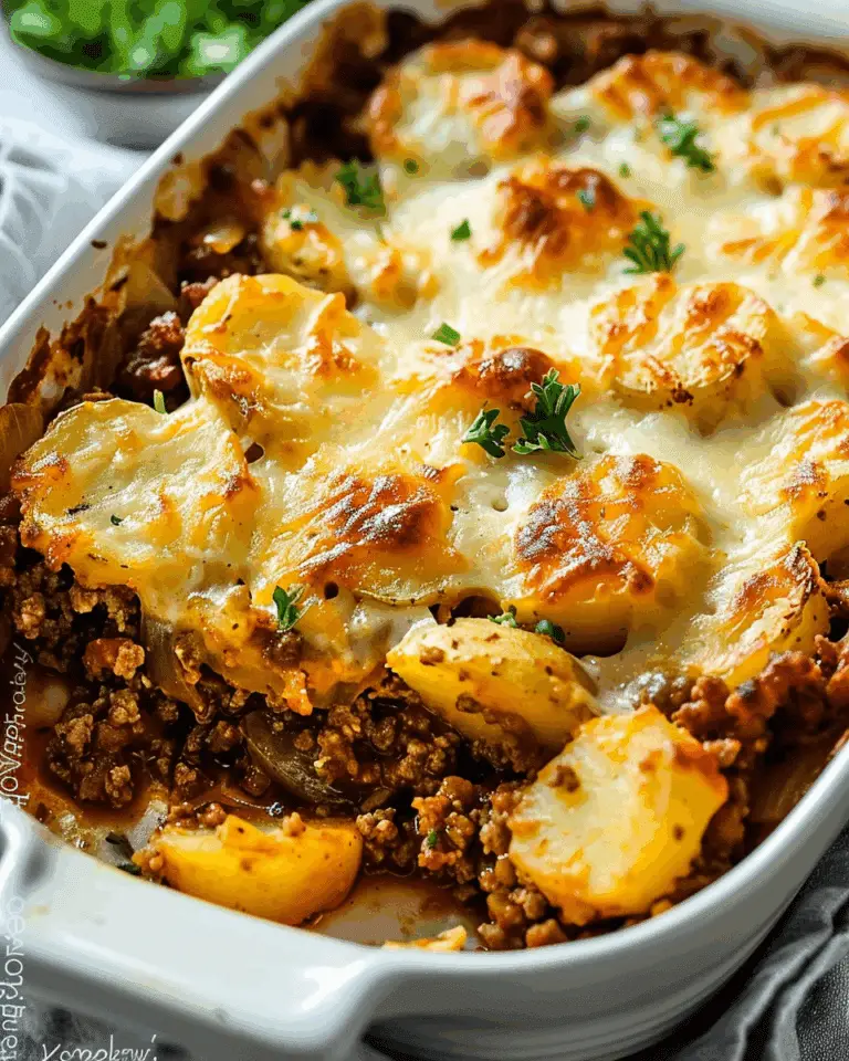Hobo Casserole with Ground Beef & Potatoes