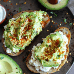 Avocado Cottage Cheese Toast