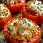Cheesy Baked Stuffed Tomatoes Recipe