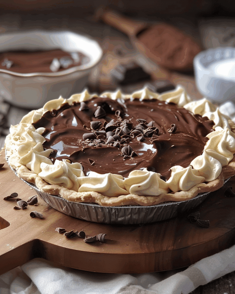 Classic Old-Fashioned Chocolate Pie