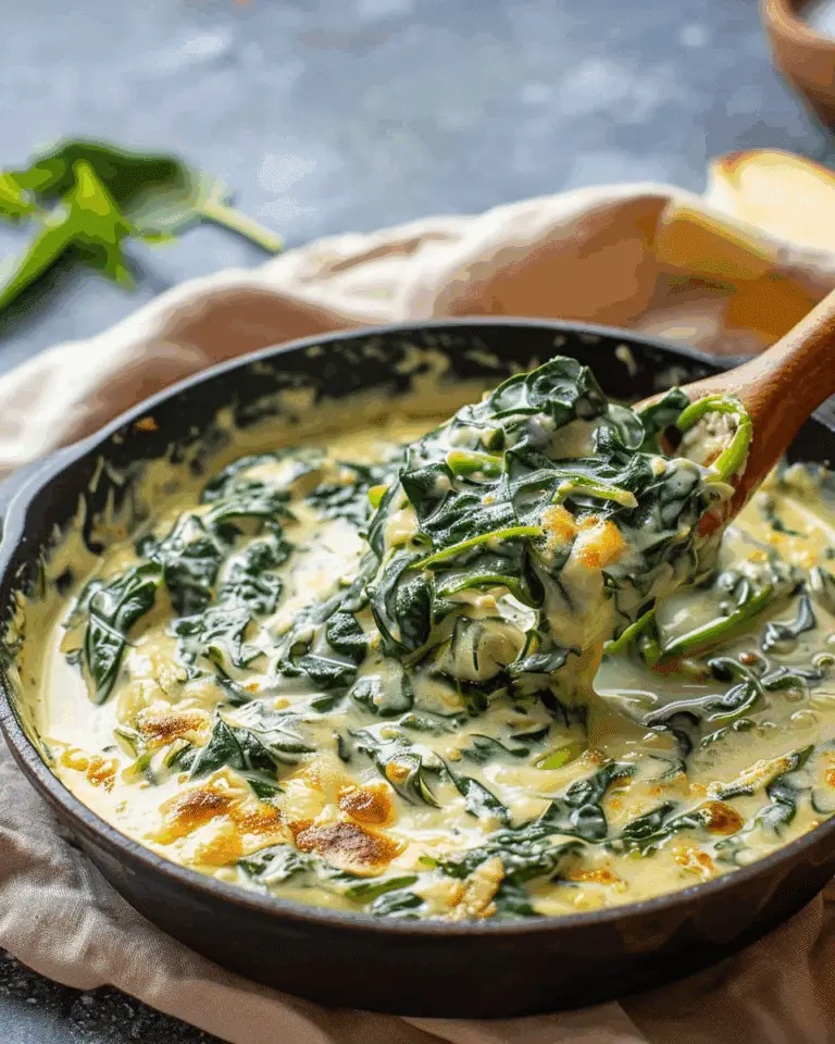 Creamed Spinach (Spinach Maria) Recipe