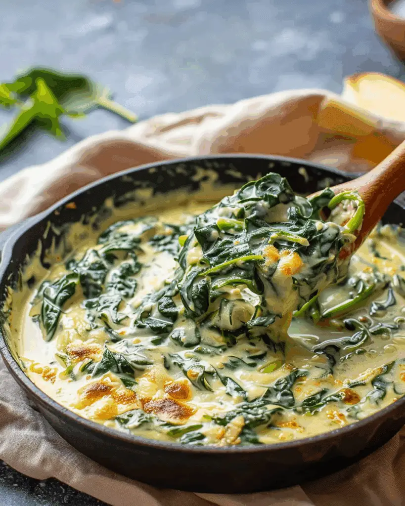 Creamed Spinach (Spinach Maria) Recipe