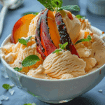 Creamy Peach Sorbet