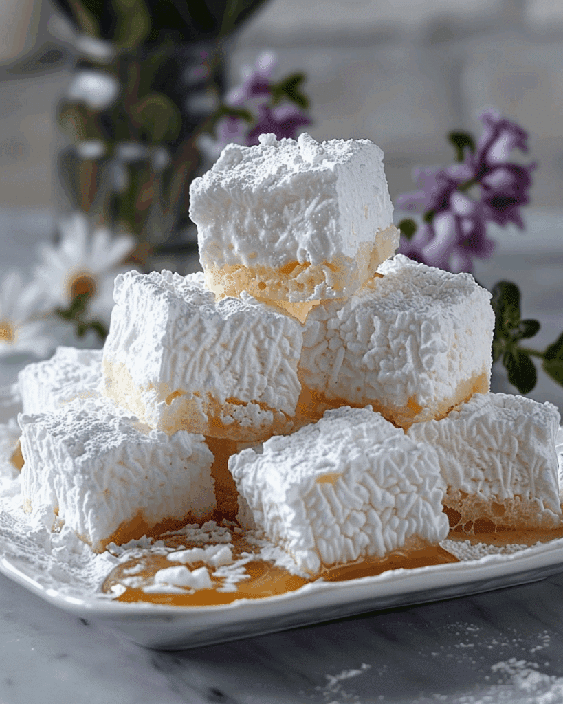 Dandelion Honey Marshmallows