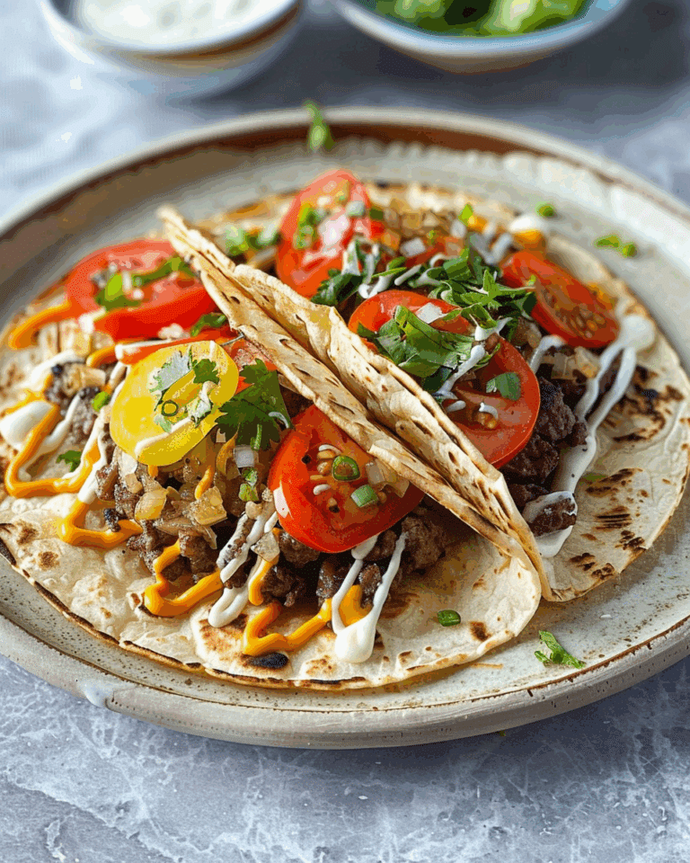 Easy Smash Burger Tacos