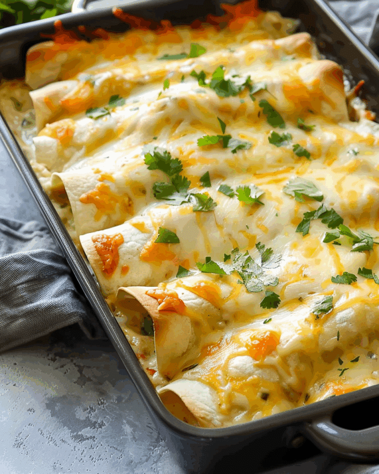 Easy White Chicken Enchiladas Recipe