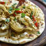 Stir-Fried Artichokes Pitas