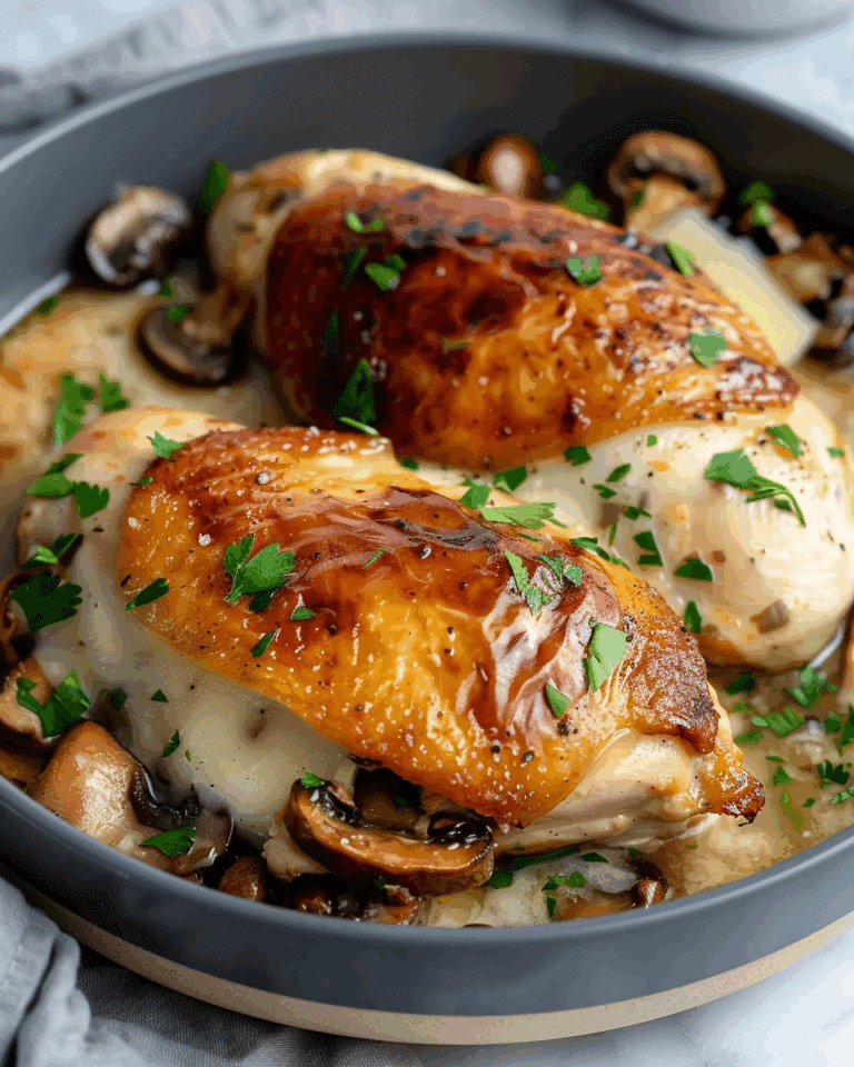 Healthy Mushroom Stuffed Chicken Breast Recipe