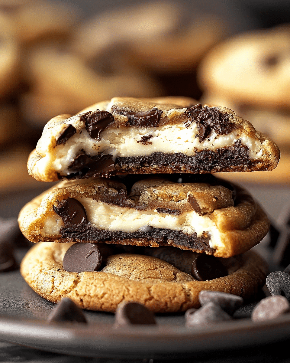 Cheesecake-Stuffed Chocolate Chip Cookies