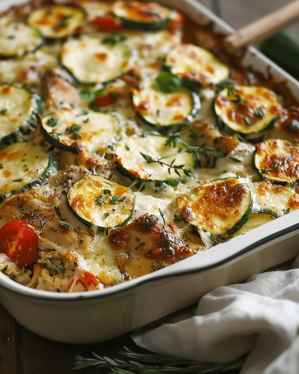 Chicken Zucchini Cheese Bake