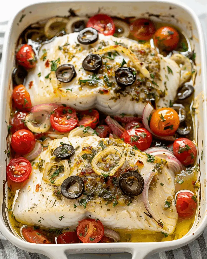 Mediterranean Baked Cod