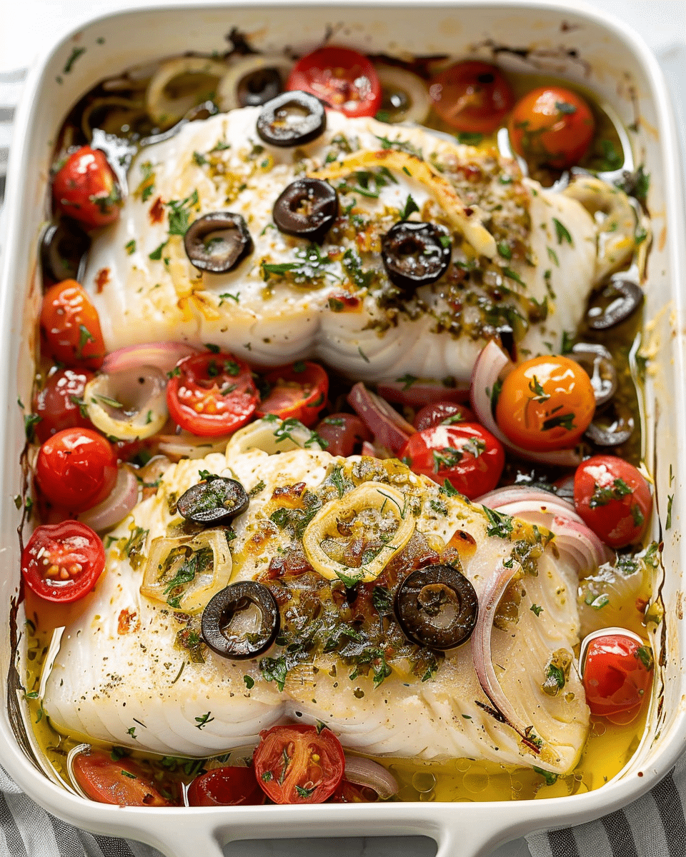 Mediterranean Baked Cod