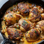 Skillet Chicken Thighs Recipe