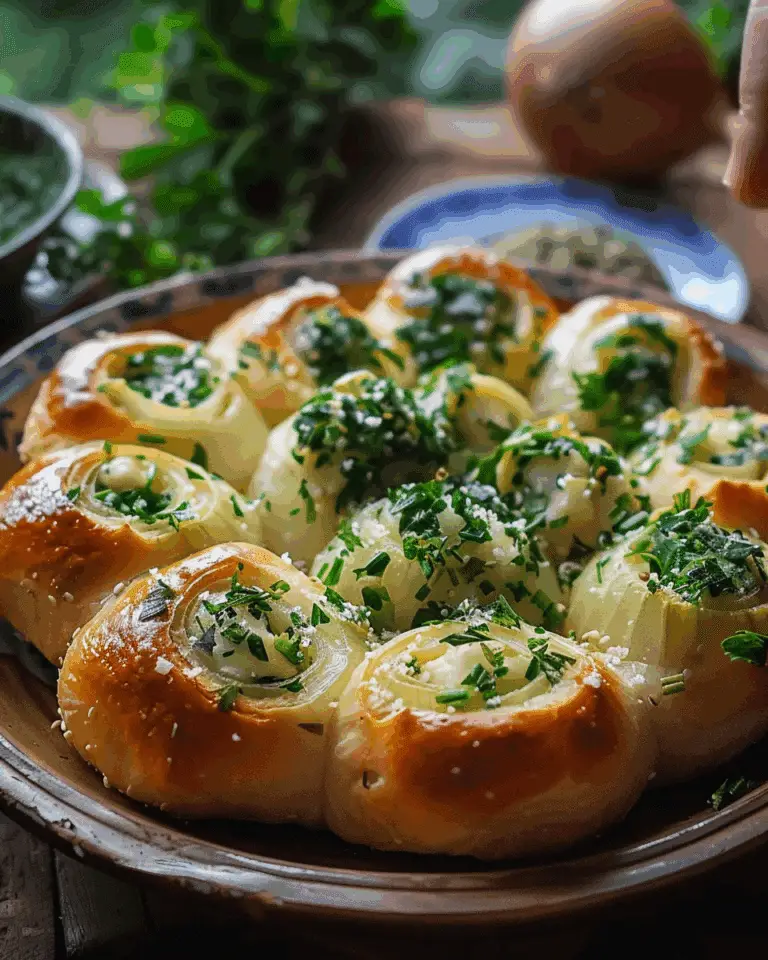 Spring Onions with Herbs Rolls