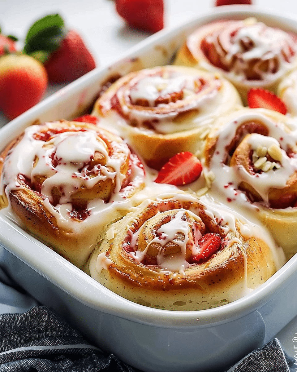Strawberry Cheesecake Cinnabon Rolls Recipe