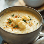 Creamy Cheddar Cauliflower Soup Recipe