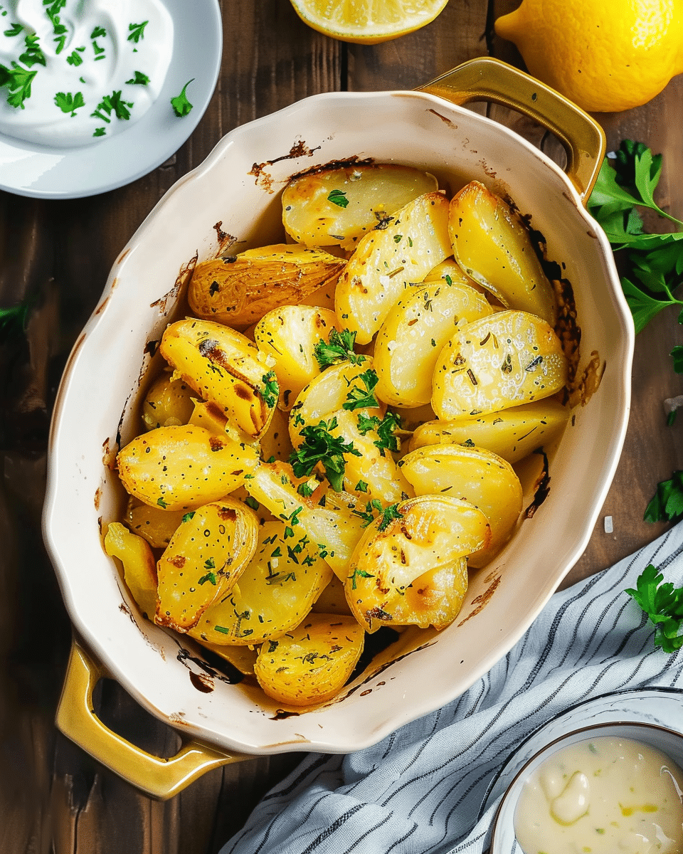 Greek Lemon Potatoes