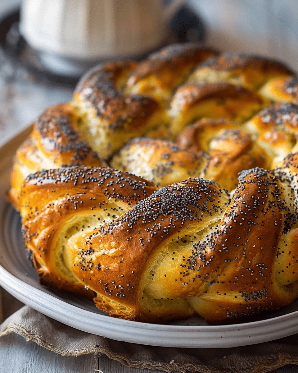 Poppy Seed Pull Apart Bread