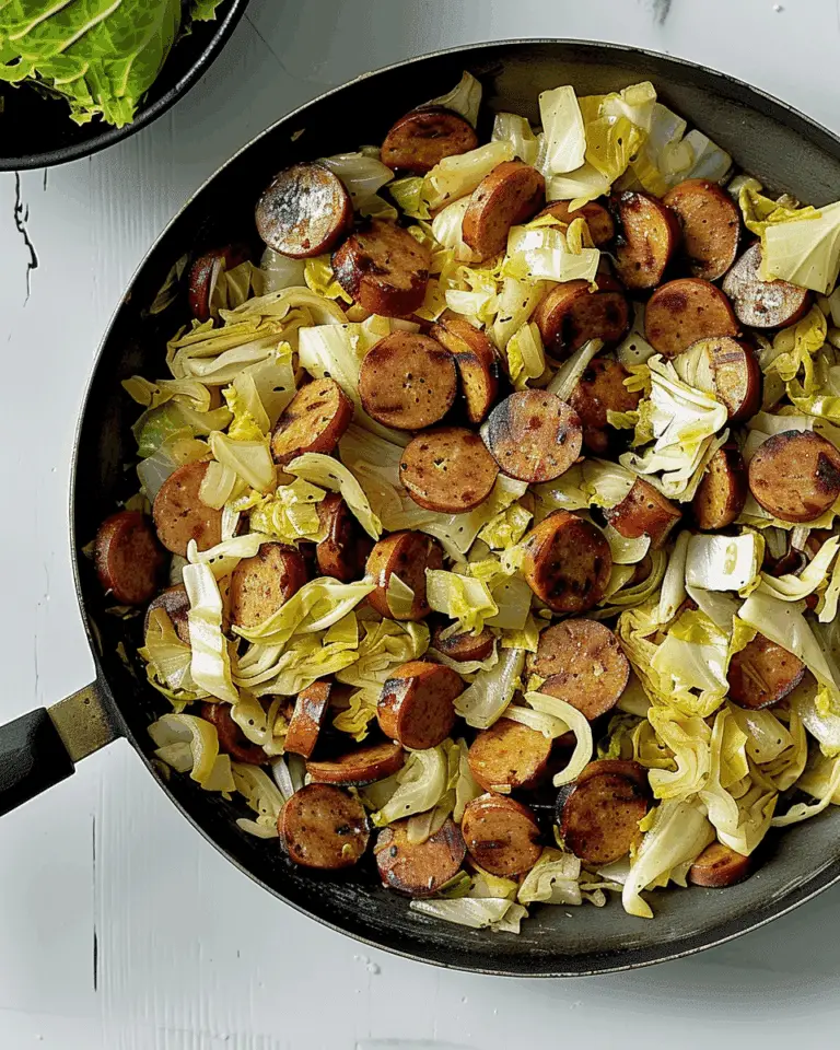 Sautéed Cabbage and Sausage