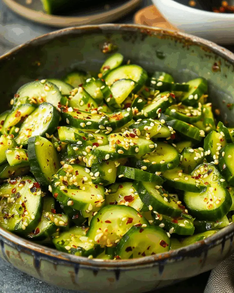 Korean Spicy Cucumber Salad