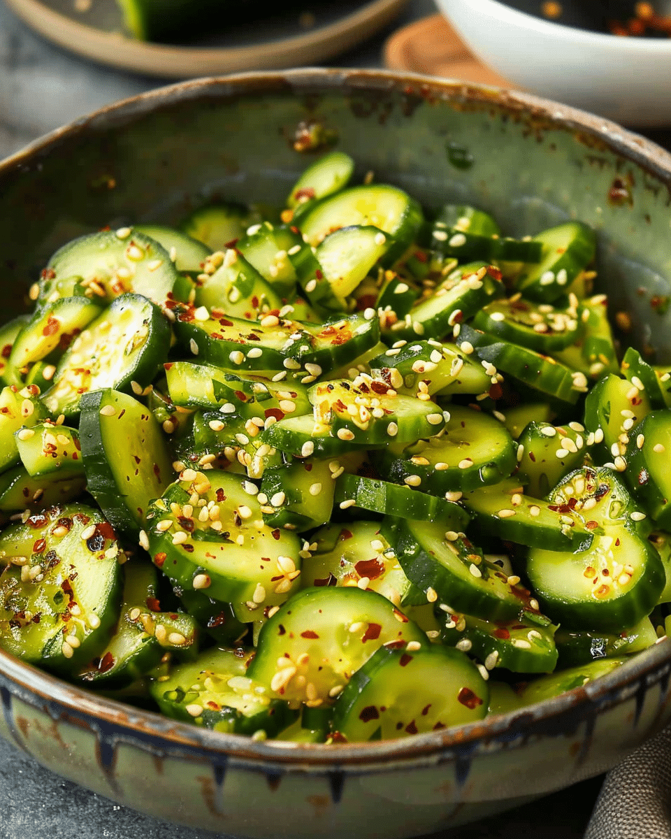 Korean Spicy Cucumber Salad