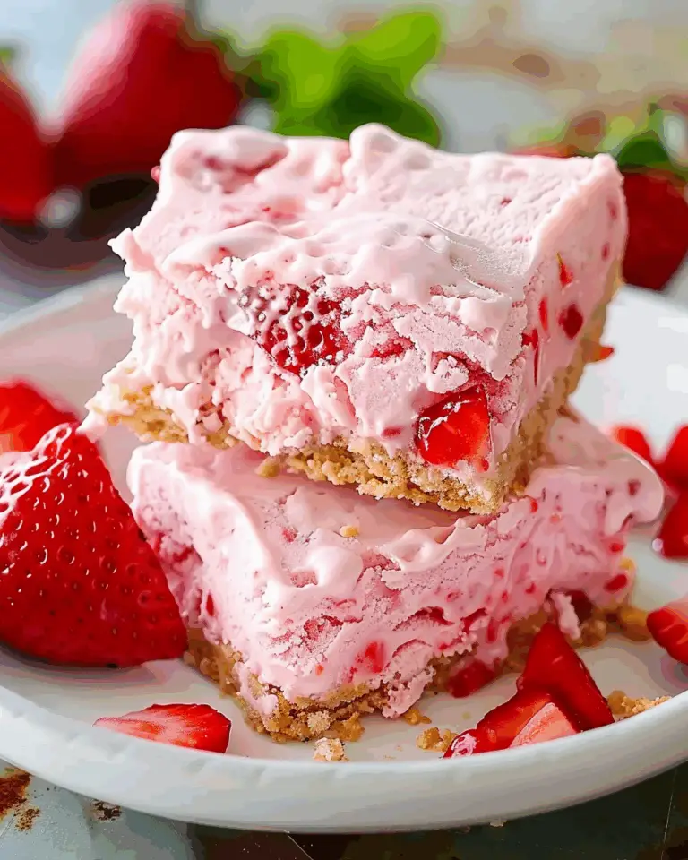 Strawberry Ice Cream Bars
