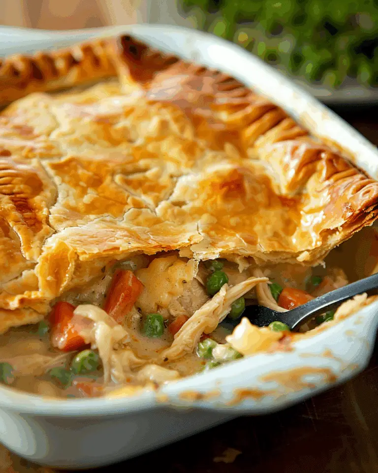 Chicken Pot Pie with Puff Pastry