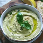 Lemon Basil Hummus Recipe