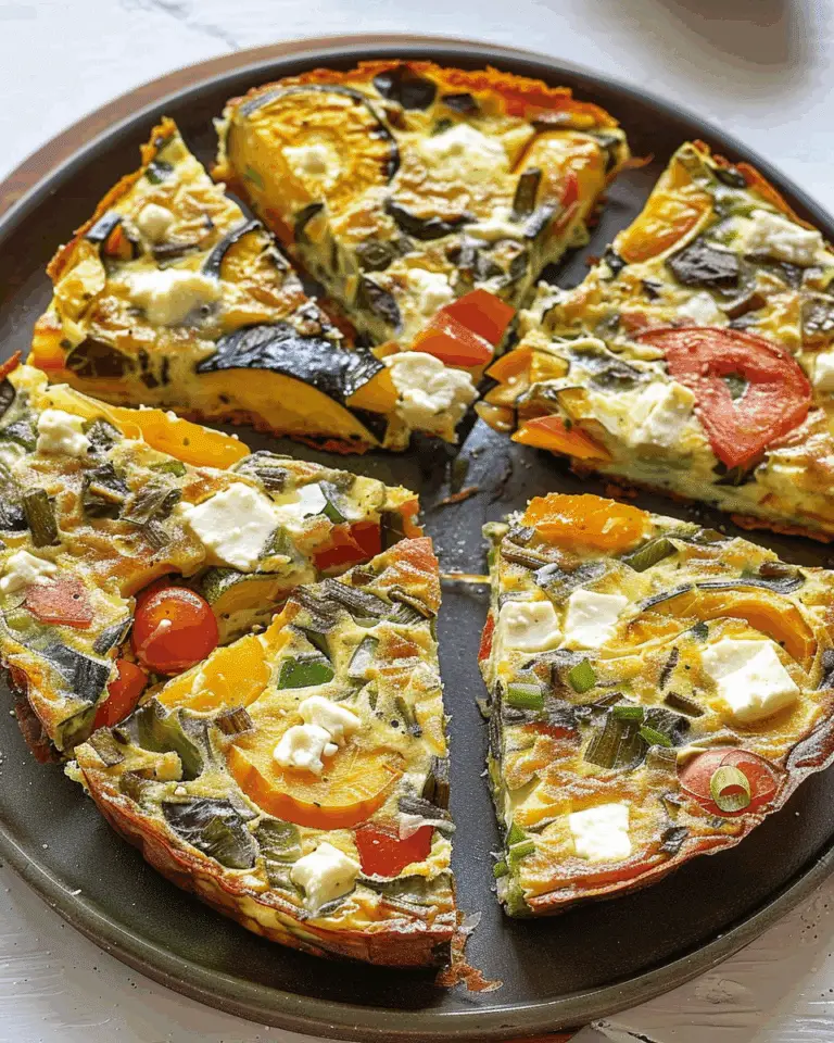Roast Vegetable & Feta Frittata