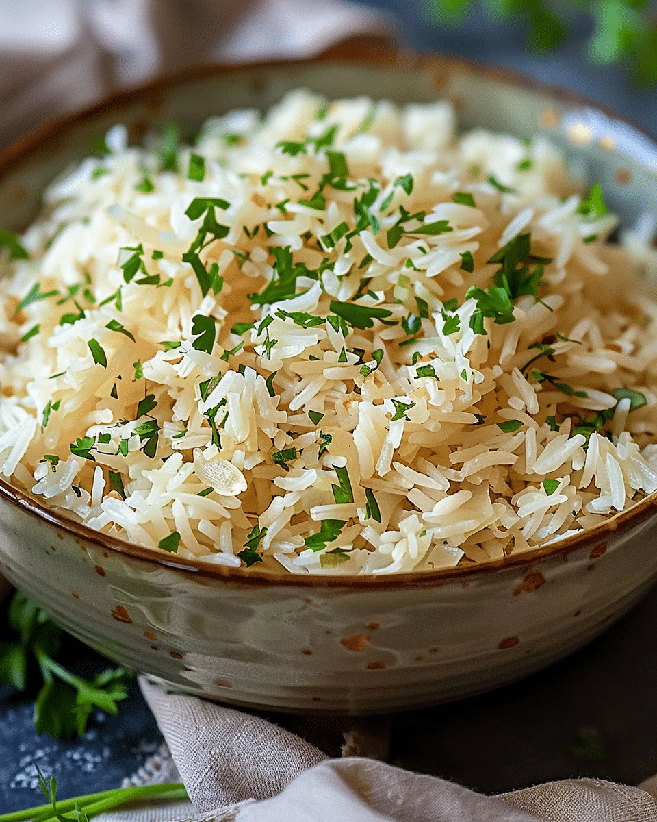 Savory Golden Onion Butter Jasmine Rice