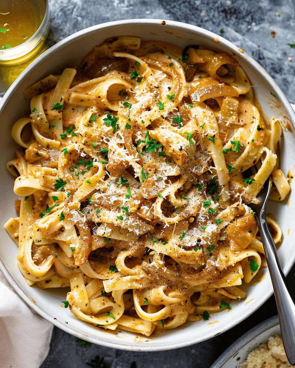 French Onion Pasta Recipe