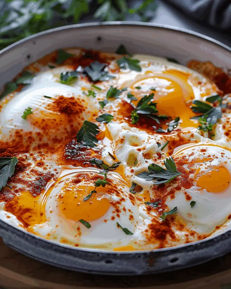 Turkish Eggs (Cilbir) Recipe