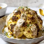 Whole Roasted Cauliflower with Tahini Sauce