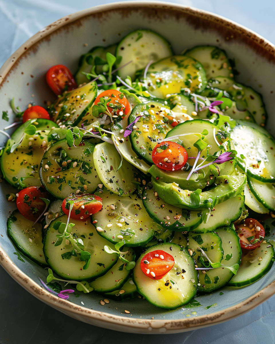 Cucumber-Avocado Salad