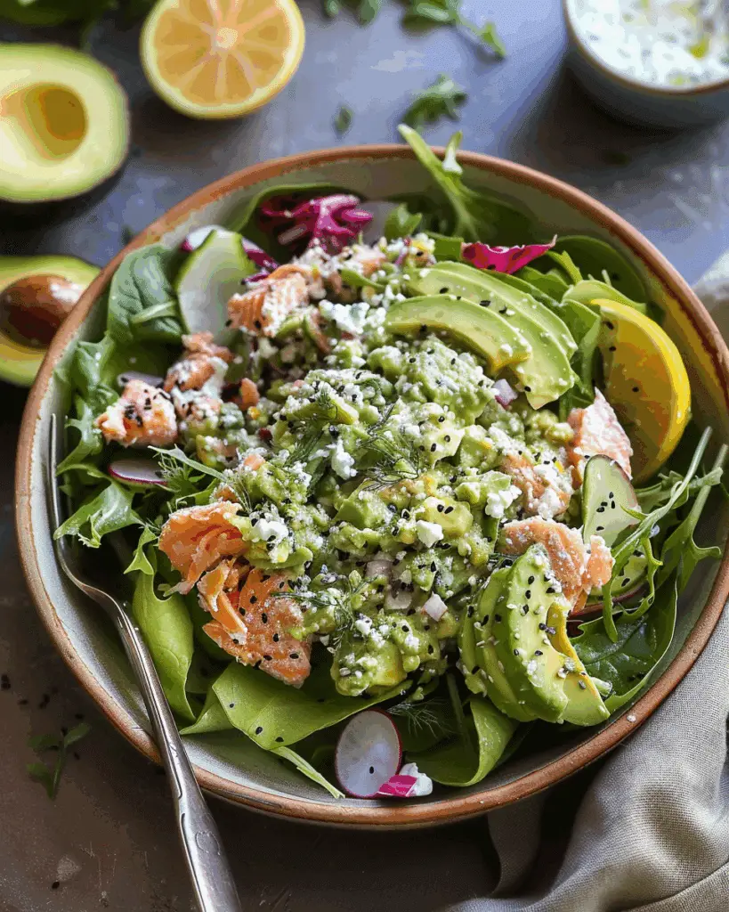 Healthy Salmon Salad (With Avocado & Greek Yogurt)
