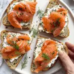 Quick Salmon & Herb Cream Cheese Breakfast Toast