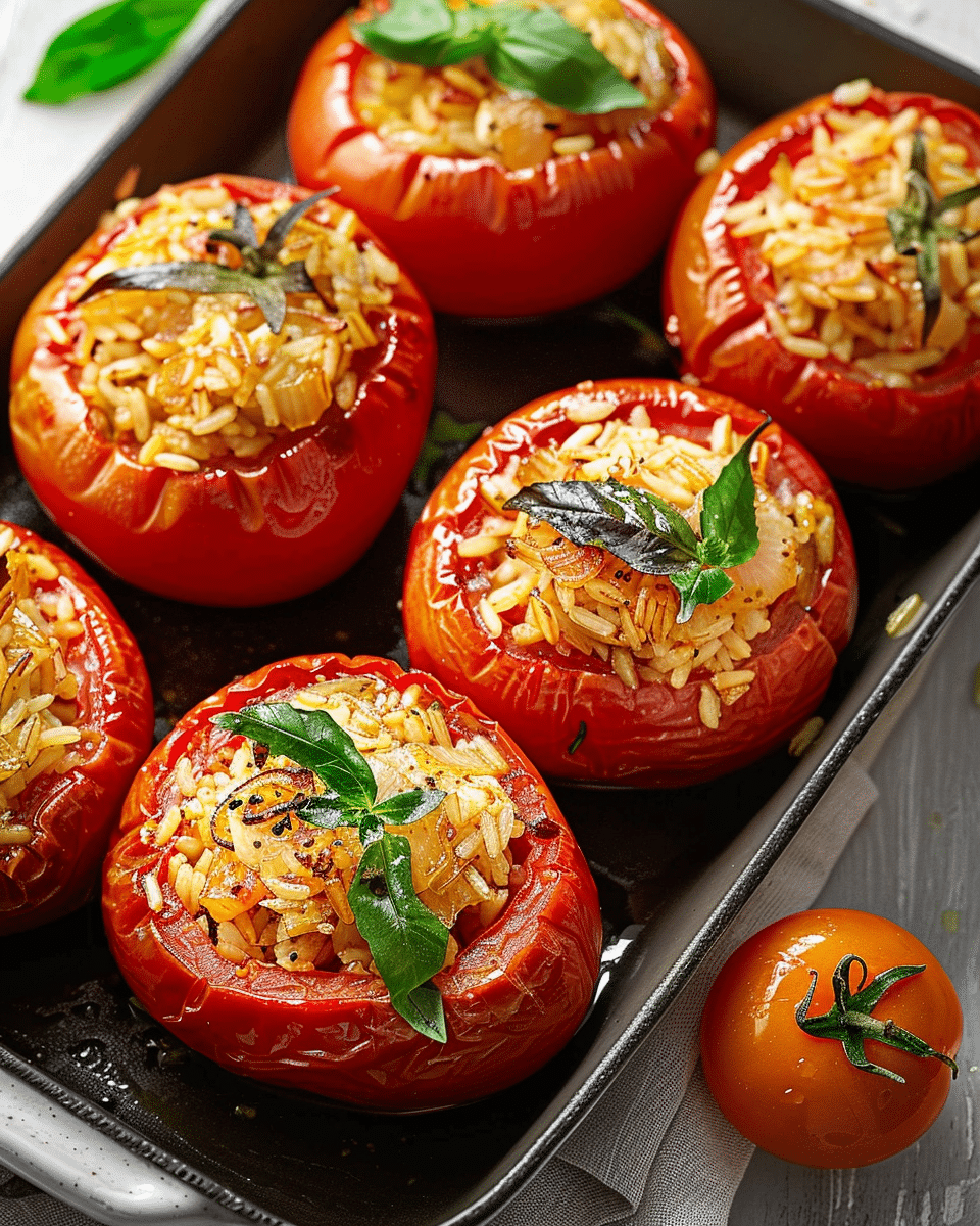 Rice Stuffed Tomatoes Recipe