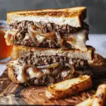 Juicy Patty Melts with Caramelized Onions