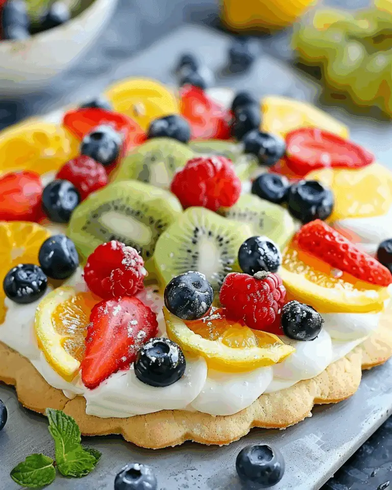 Lemon Sugar Cookie Fruit Pizza