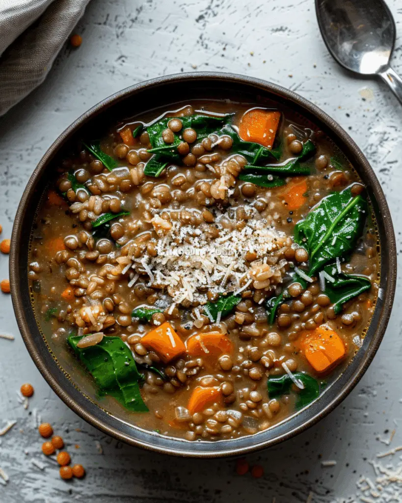 Lentil and Brown Rice Soup
