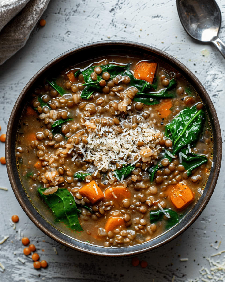 Lentil and Brown Rice Soup