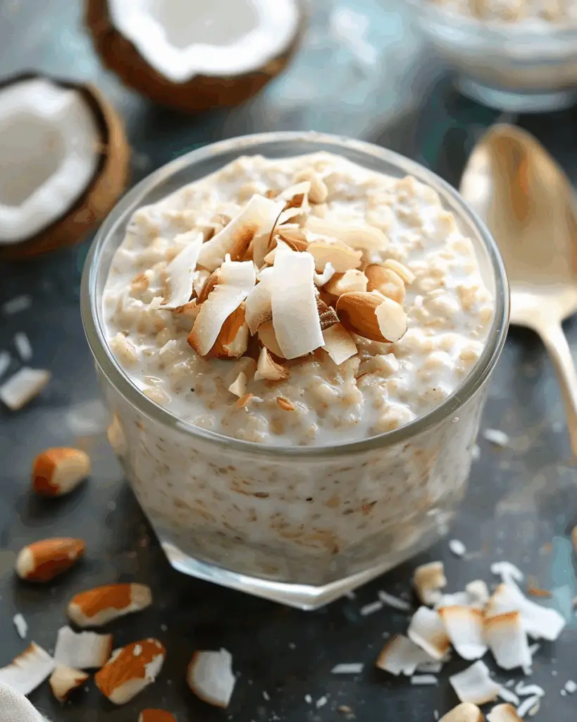 Coconut Cream Pie Overnight Oats