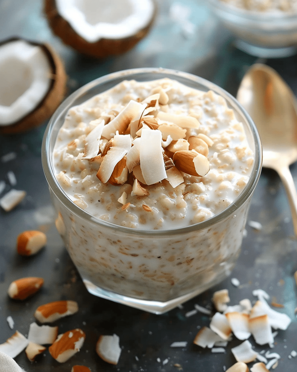 Coconut Cream Pie Overnight Oats