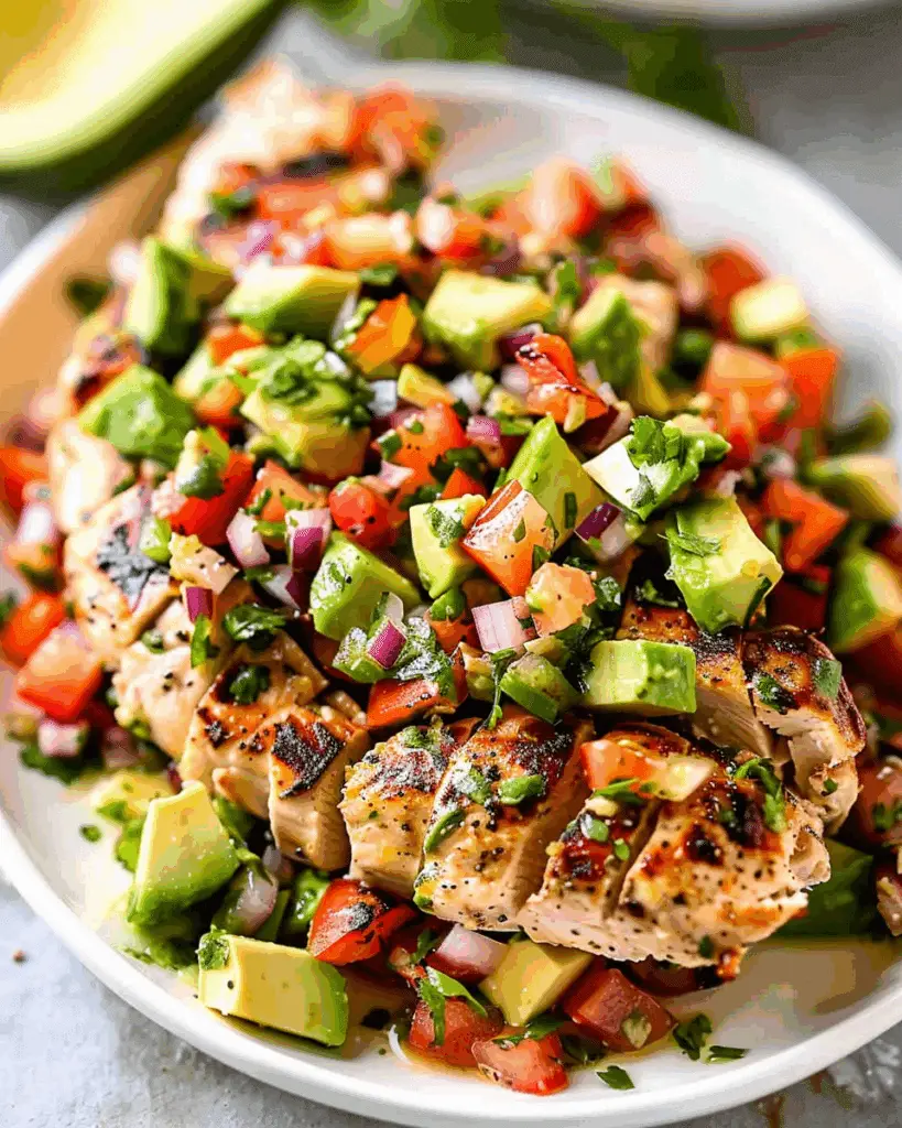 Lime Chicken Avocado Salsa